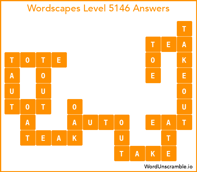 Wordscapes Level 5146 Answers