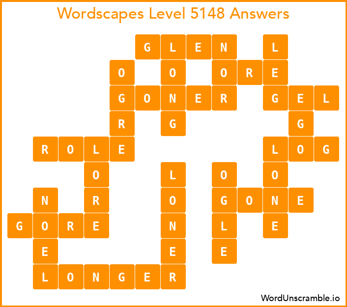 Wordscapes Level 5148 Answers