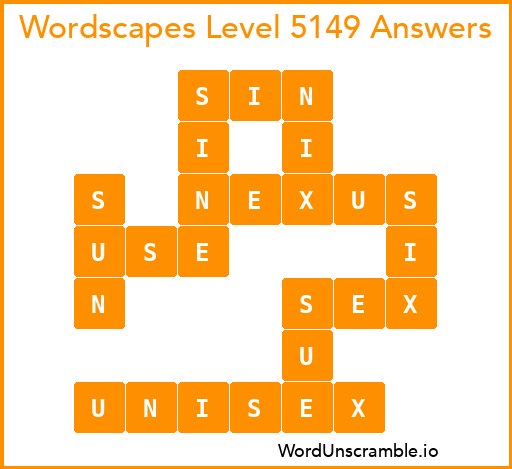 Wordscapes Level 5149 Answers