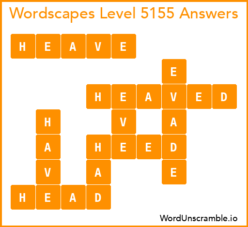 Wordscapes Level 5155 Answers