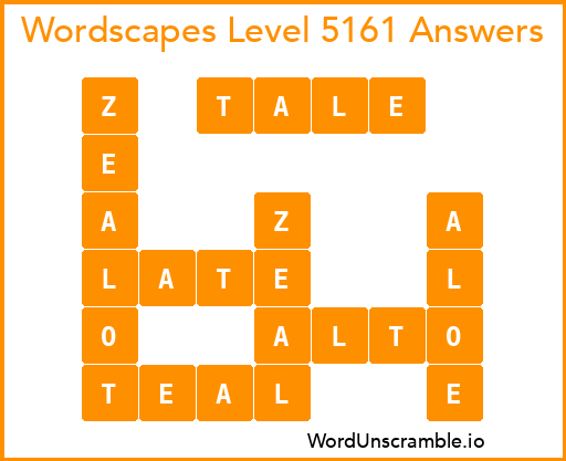 Wordscapes Level 5161 Answers