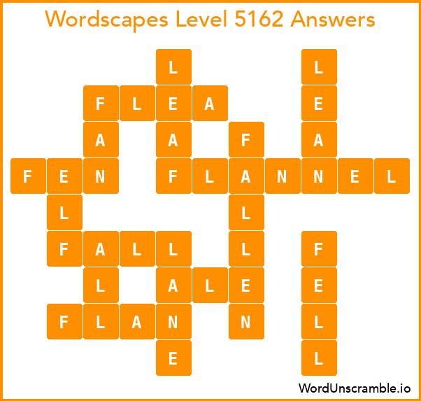 Wordscapes Level 5162 Answers