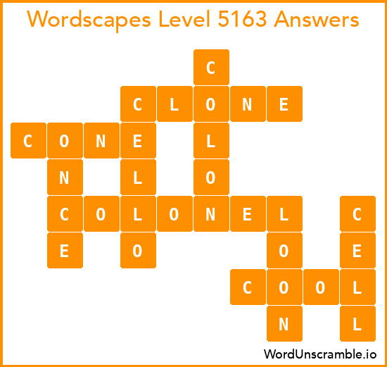 Wordscapes Level 5163 Answers