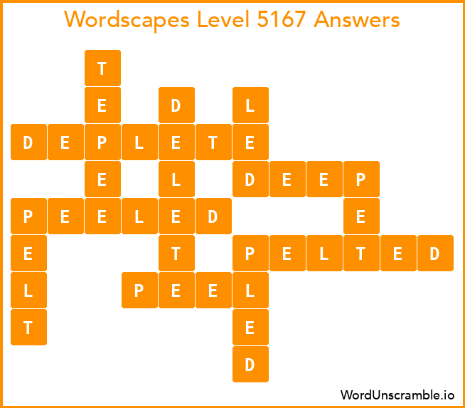 Wordscapes Level 5167 Answers