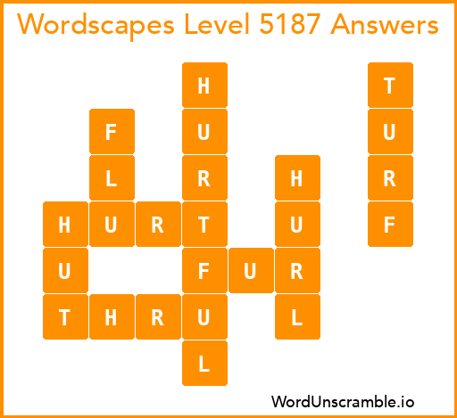 Wordscapes Level 5187 Answers