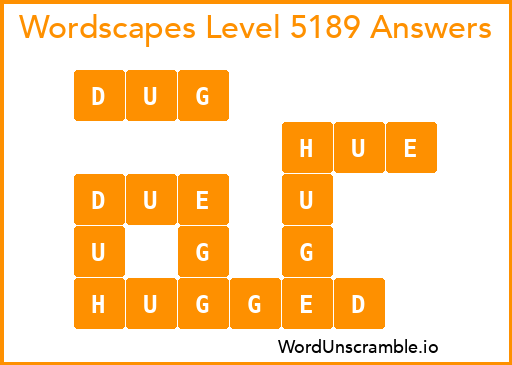 Wordscapes Level 5189 Answers
