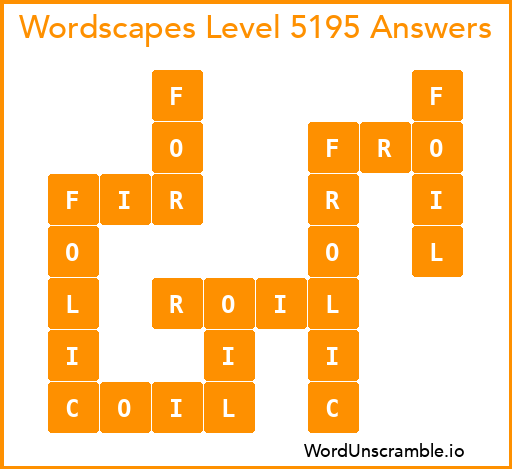 Wordscapes Level 5195 Answers