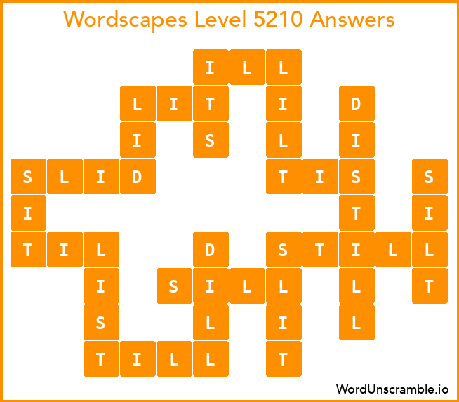 Wordscapes Level 5210 Answers
