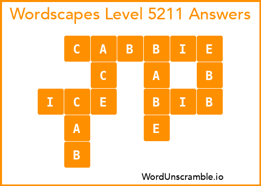 Wordscapes Level 5211 Answers
