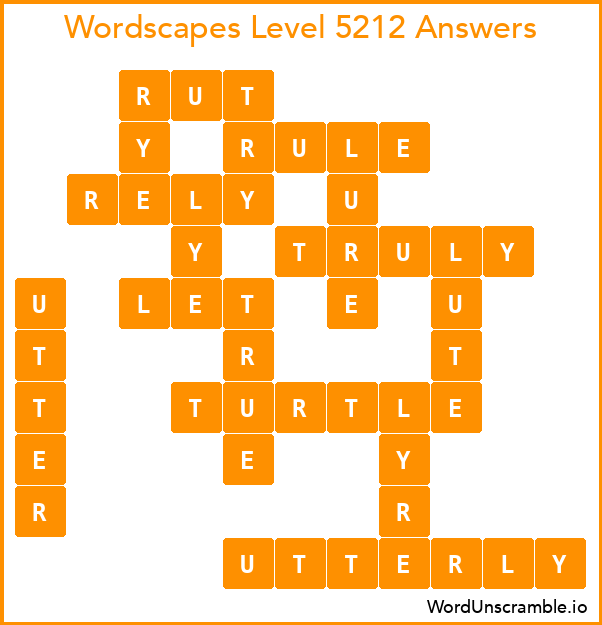 Wordscapes Level 5212 Answers