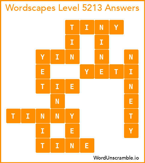 Wordscapes Level 5213 Answers