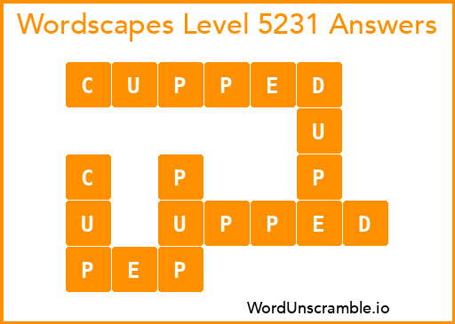 Wordscapes Level 5231 Answers