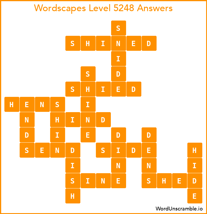 Wordscapes Level 5248 Answers
