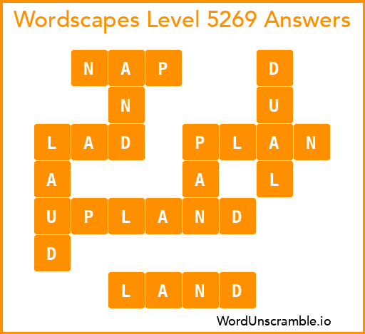 Wordscapes Level 5269 Answers