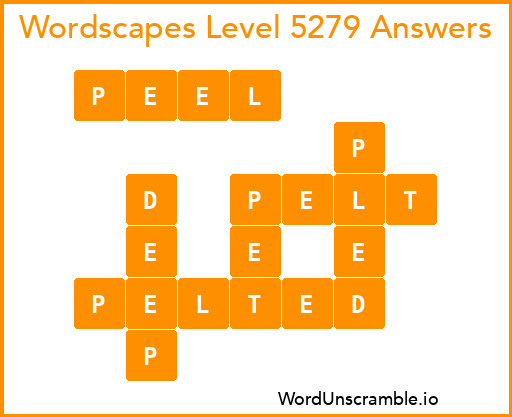 Wordscapes Level 5279 Answers
