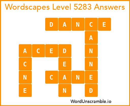 Wordscapes Level 5283 Answers