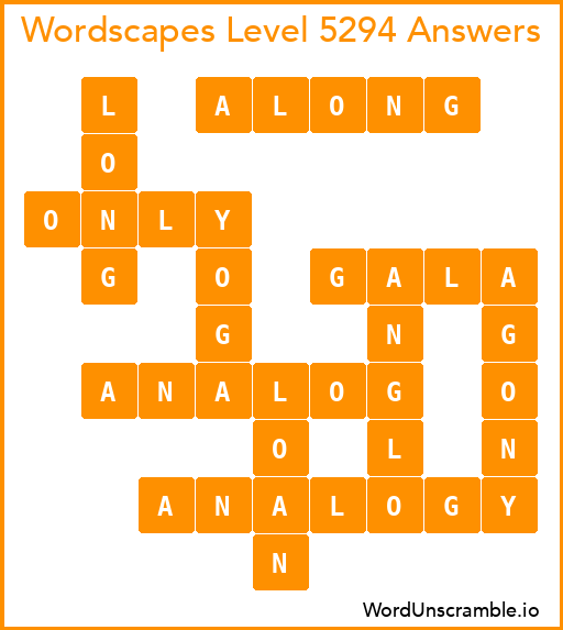 Wordscapes Level 5294 Answers