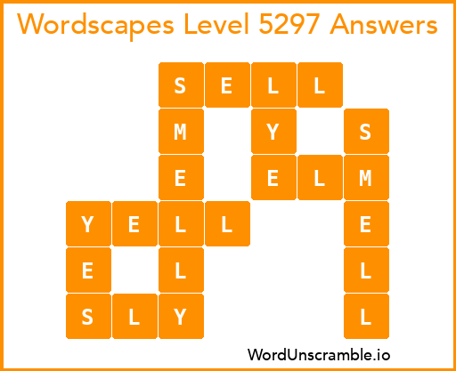 Wordscapes Level 5297 Answers