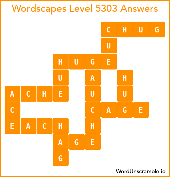 Wordscapes Level 5303 Answers