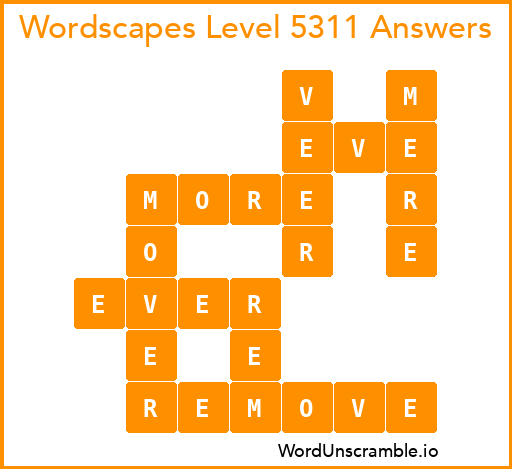 Wordscapes Level 5311 Answers