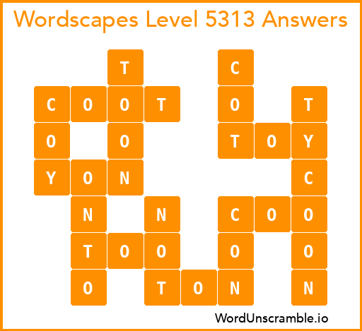 Wordscapes Level 5313 Answers