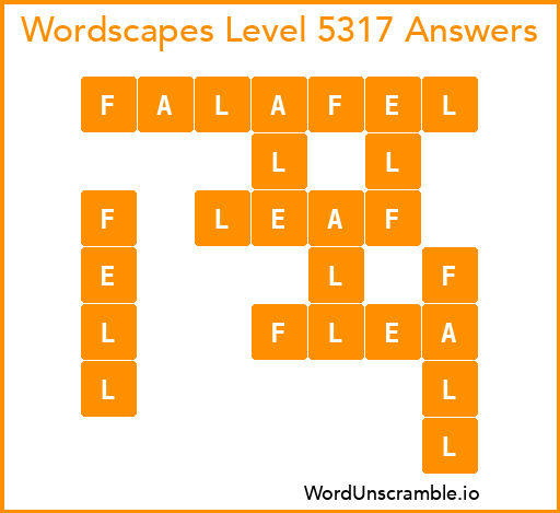 Wordscapes Level 5317 Answers
