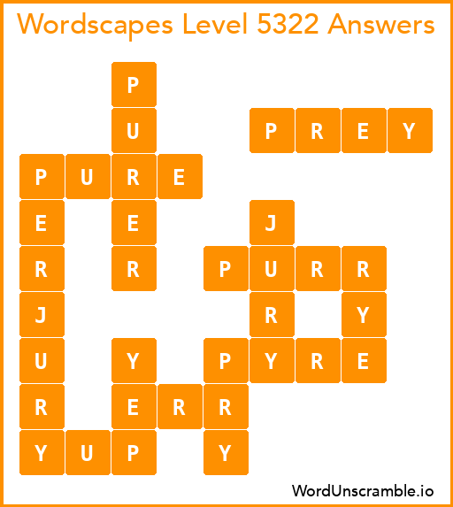 Wordscapes Level 5322 Answers