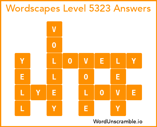 Wordscapes Level 5323 Answers