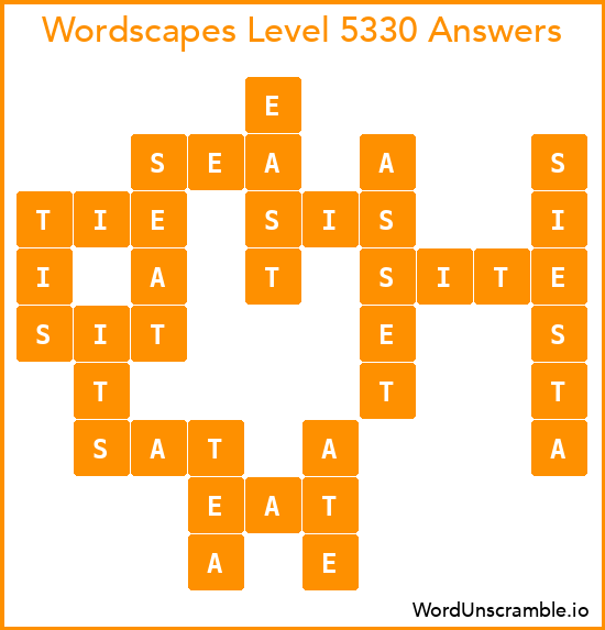 Wordscapes Level 5330 Answers