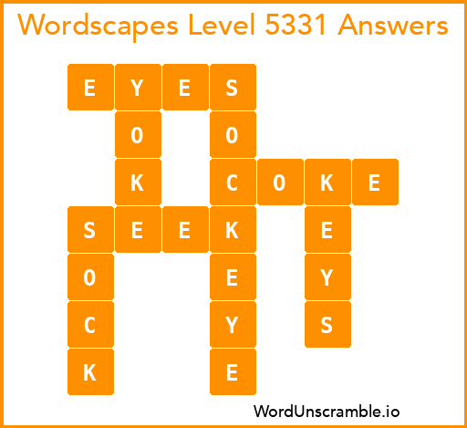 Wordscapes Level 5331 Answers