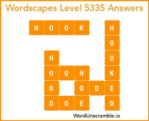 Wordscapes Level 5335 Answers