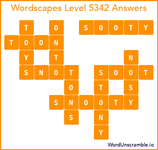 Wordscapes Level 5342 Answers
