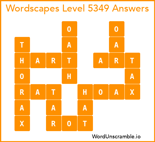 Wordscapes Level 5349 Answers