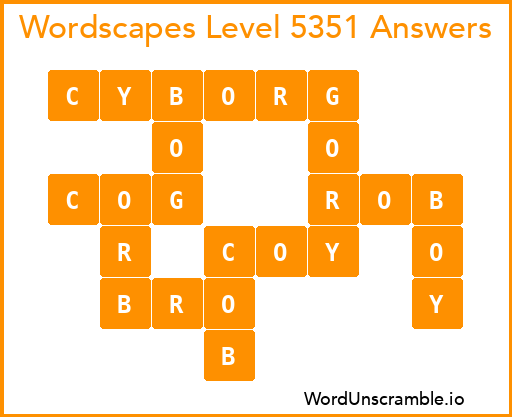 Wordscapes Level 5351 Answers