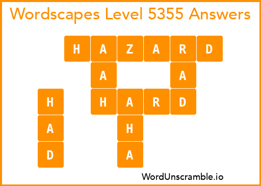 Wordscapes Level 5355 Answers