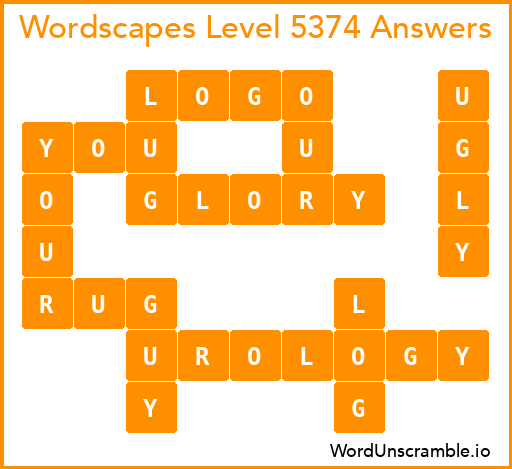 Wordscapes Level 5374 Answers