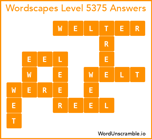 Wordscapes Level 5375 Answers