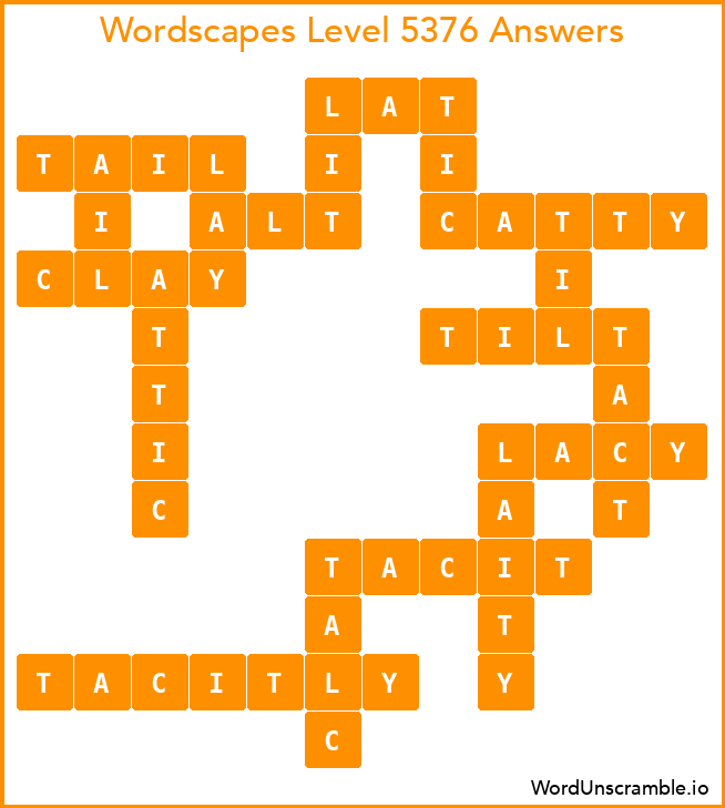 Wordscapes Level 5376 Answers