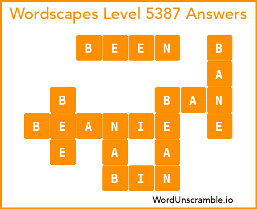 Wordscapes Level 5387 Answers