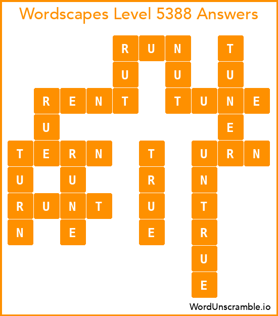 Wordscapes Level 5388 Answers