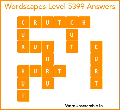 Wordscapes Level 5399 Answers