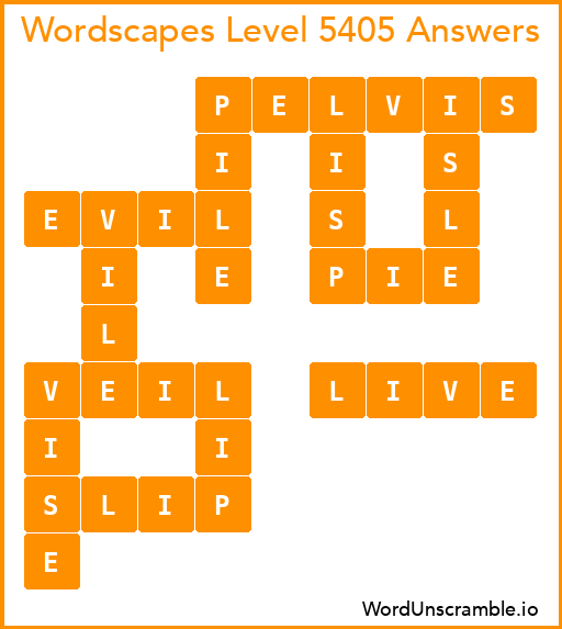 Wordscapes Level 5405 Answers