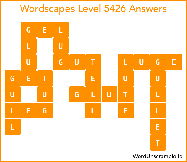 Wordscapes Level 5426 Answers