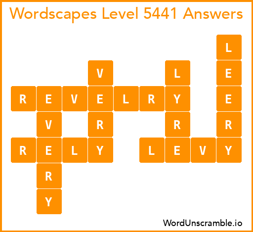 Wordscapes Level 5441 Answers