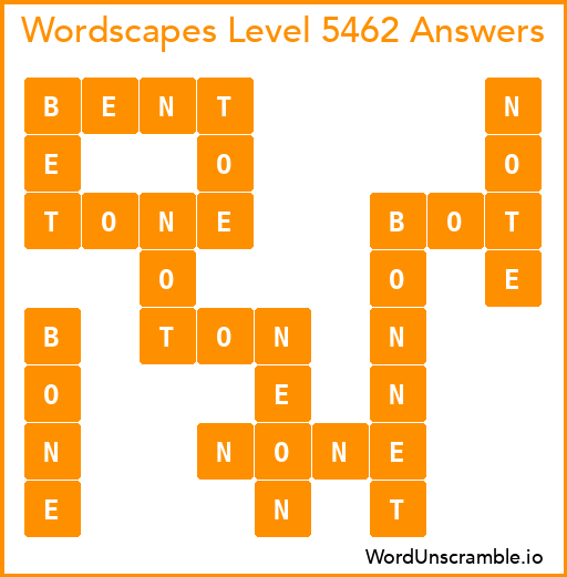 Wordscapes Level 5462 Answers