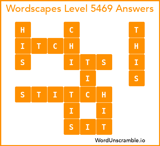 Wordscapes Level 5469 Answers