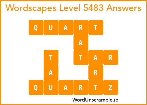 Wordscapes Level 5483 Answers