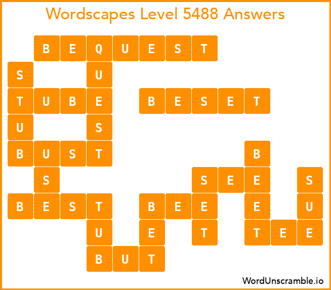 Wordscapes Level 5488 Answers