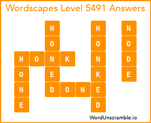 Wordscapes Level 5491 Answers