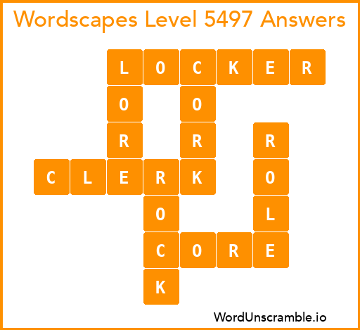 Wordscapes Level 5497 Answers